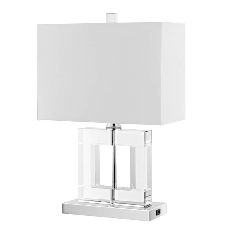 SAFAVIEH Lighting Brandi 21-inch Crystal Table Lamp - 14" W x 7" D x 21" H - 14Wx7Dx21H