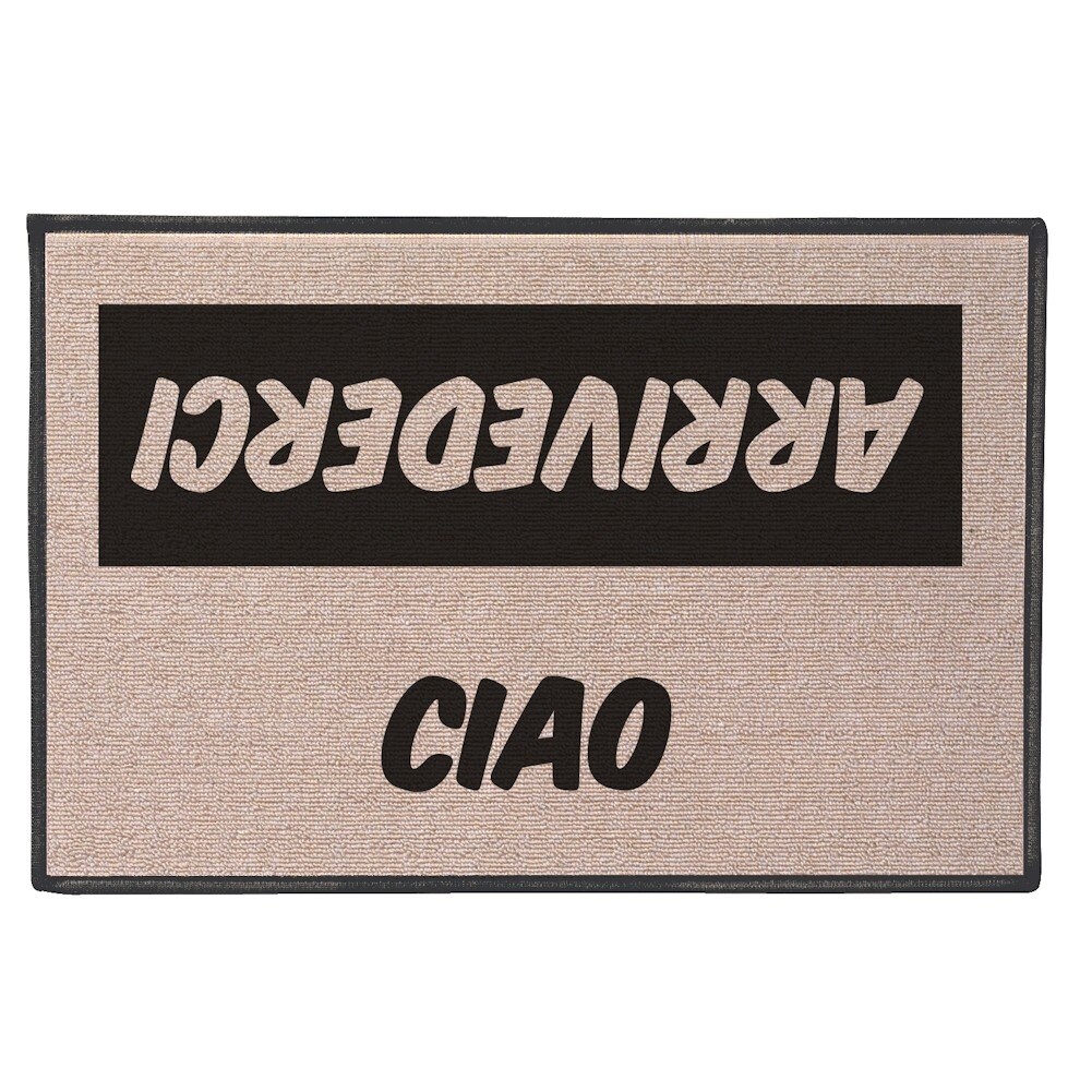 Shop International Hello Goodbye Doormat Italian Free Shipping