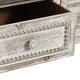 Farmhouse Distressed Wood and Metal 3-Drawer Console Table