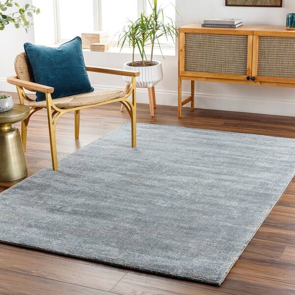 slide 2 of 23, Hand-Loomed Carolina Viscose/ Wool Area Rug