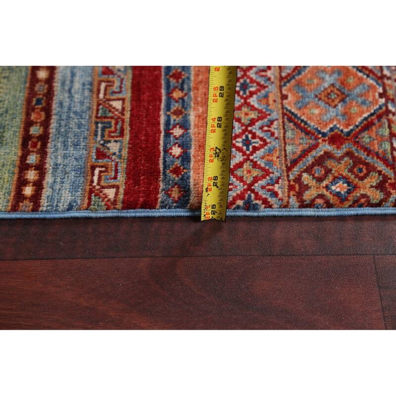 Vegetable Dye Super Kazak Oriental Wool Area Rug Hand-knotted Carpet - 6'7" x 9'8"