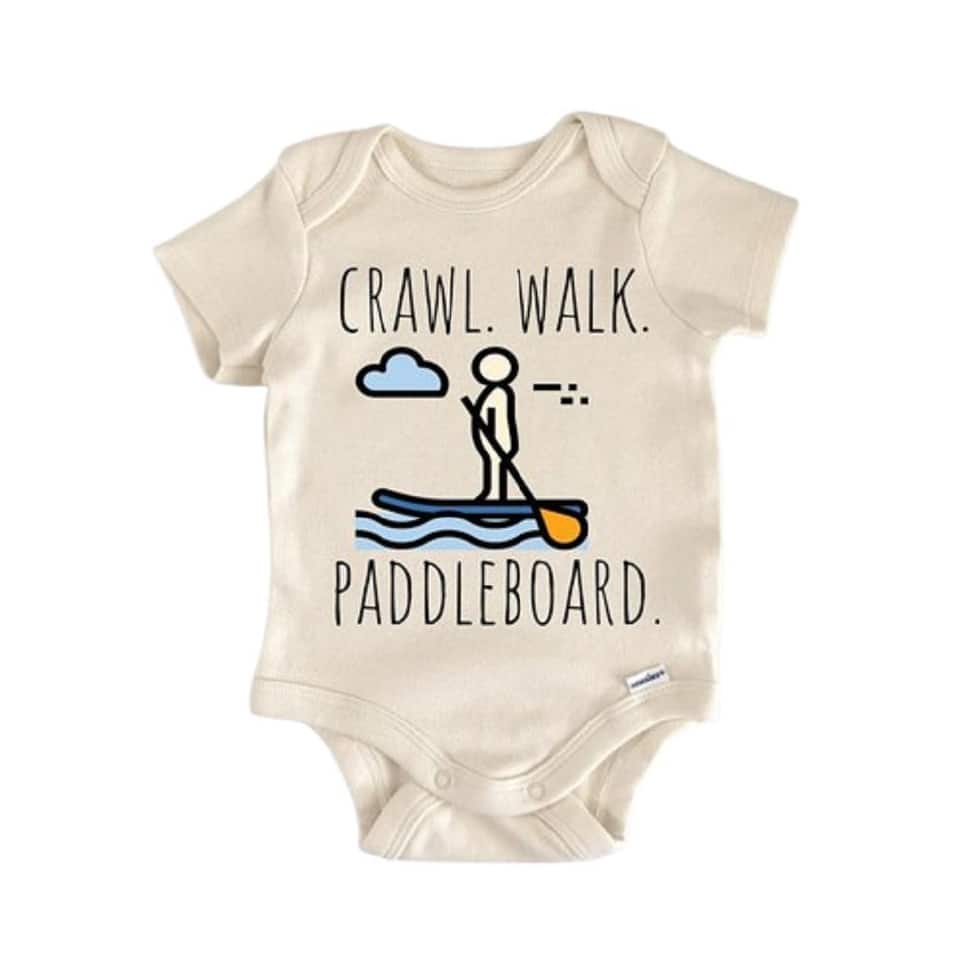 Paddleboarding Paddleboard Water - Baby Boy Girl Clothes Infant Bodysuit Funny Cute