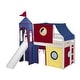 preview thumbnail 69 of 117, JACKPOT Prince & Princess Low Loft Twin Bed, Ladder Slide Tent & Tower