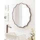 preview thumbnail 17 of 55, Kate and Laurel Viona Round Scalloped Mirror