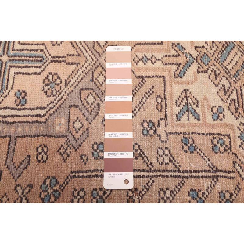 ECARPETGALLERY Hand-knotted Antalya Vintage Brown Wool Rug - 2'4 x 8'4