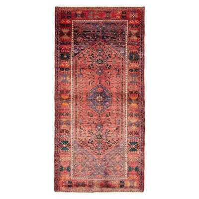 ECARPETGALLERY Hand-knotted Andelz Red Wool Rug - 4'2 x 8'6