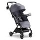 preview thumbnail 1 of 26, Mompush Lithe V2 Lightweight Stroller with Snack Tray, Ultra-Compact Fold & Airplane Ready Travel Stroller, Near Flat Recline Grey