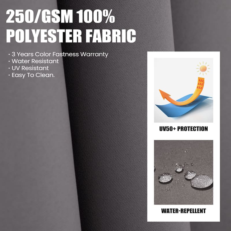 Outdoor Patio Cantilever Offset Umbrella with Base, Tilt and Rotational