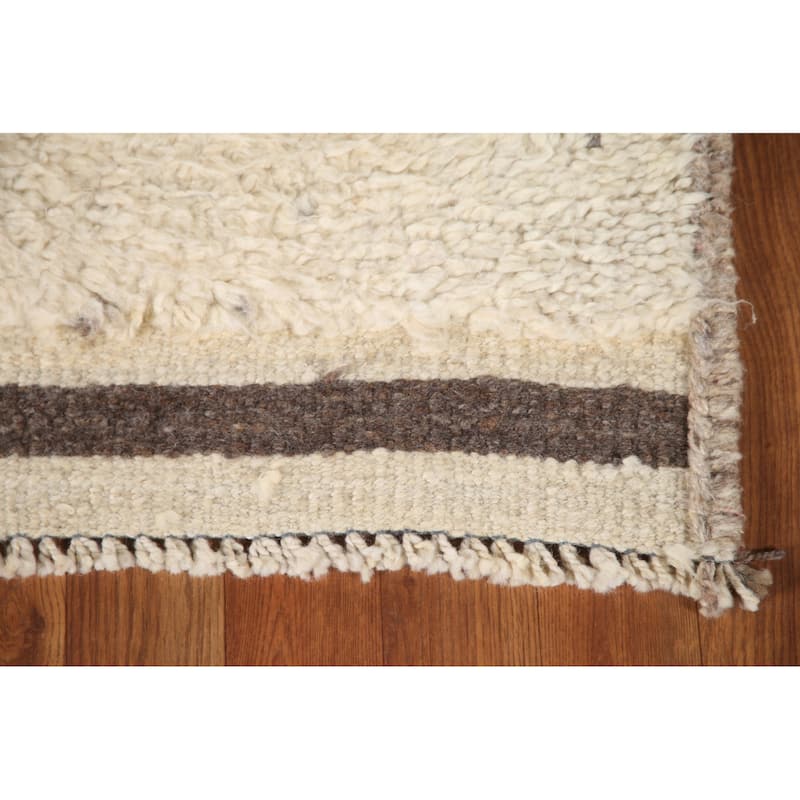 Natural Dye Anatolian Turkish Runner Rug Hand-knotted Wool Carpet - 3'4"x 12'3"