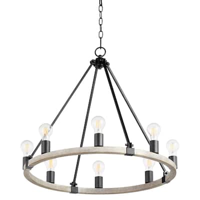 Quorum International 64-8-41 Paxton 8 Light 27" Wide Ring Chandelier