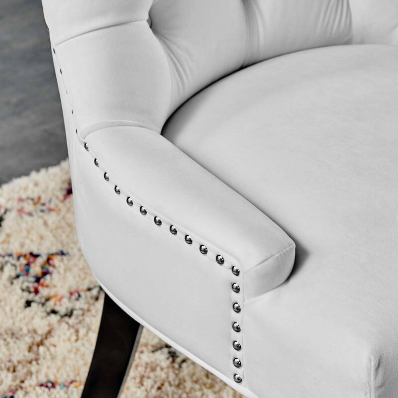 Silver Orchid Kornman Velvet Dining Side Chairs (Set of 2)