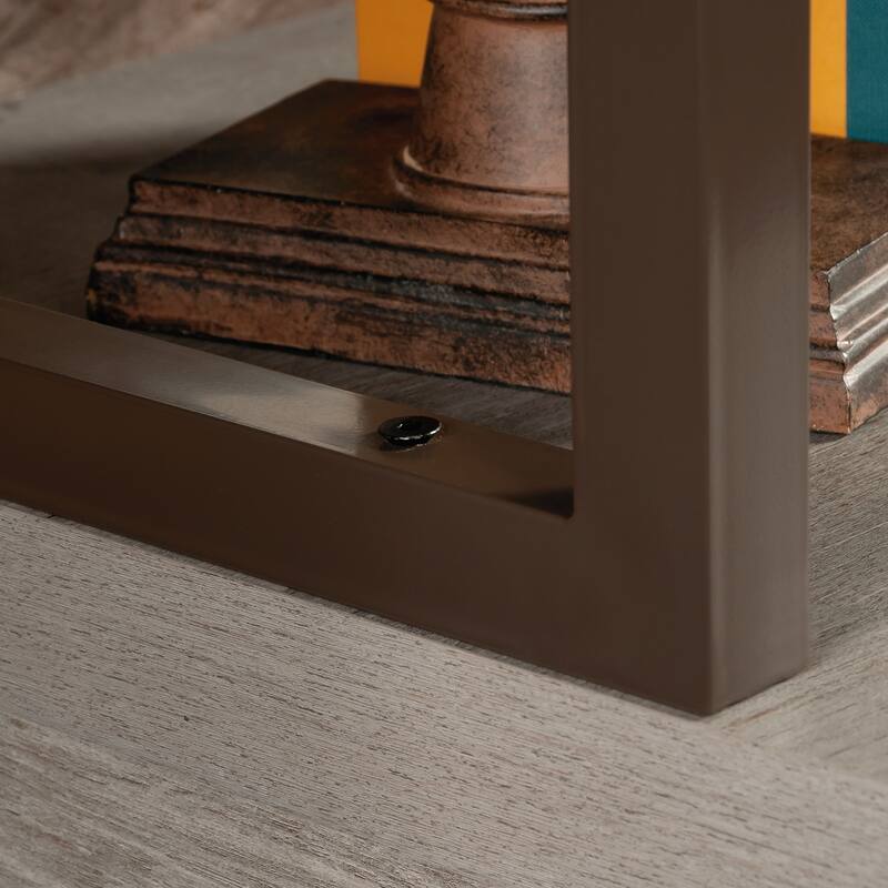 Wood Hutch with 1-Inch Thick Top, Brown - 60.00" W x 16.54" D x 42.28" H