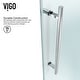 preview thumbnail 70 of 97, VIGO Winslow Frameless Sliding Shower Enclosure