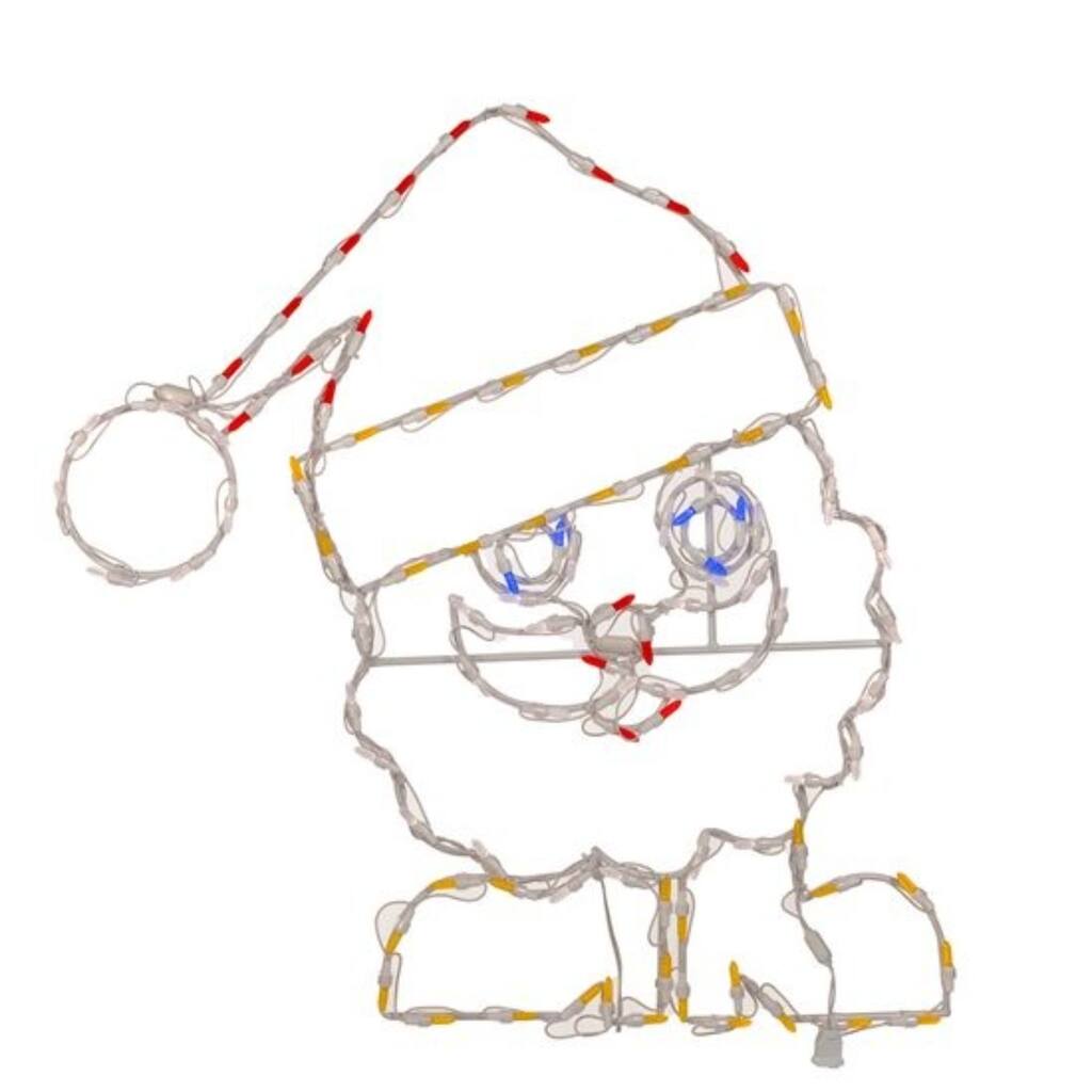 LED Lighted Nicholas with Boots Outdoor Christmas Decoration - 33.5" - Multi