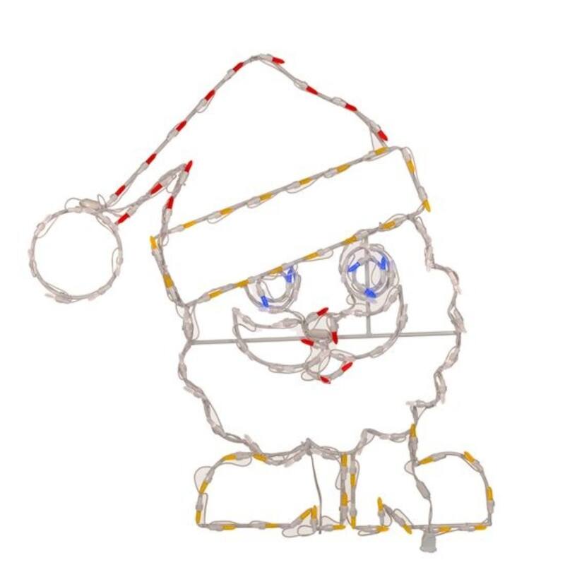 LED Lighted Nicholas with Boots Outdoor Christmas Decoration - 33.5" - Multi