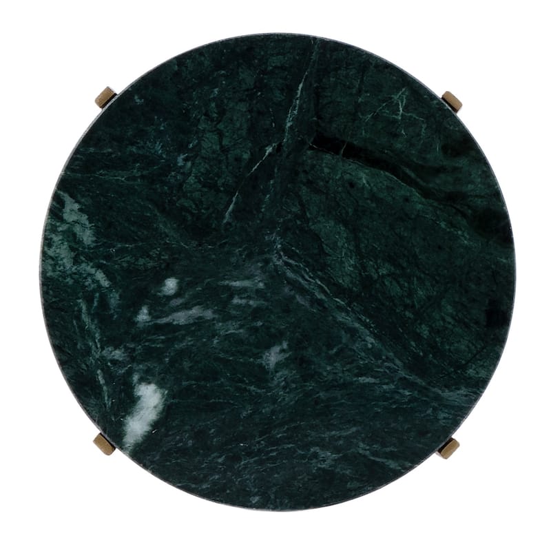 Nigella Round Marble and Metal Accent Table