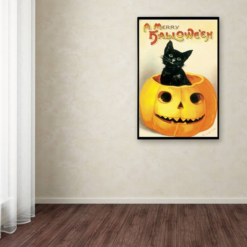 Vintage Apple Collection 'Merry Halloween' Canvas Art
