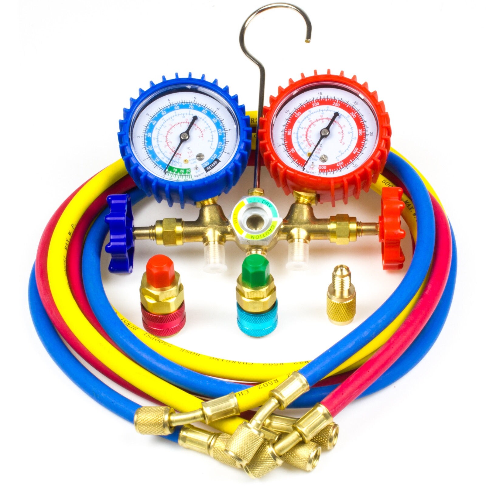 Shop Ac Refrigeration Kit R12 R22 R134a R502 Manifold Gauge Set