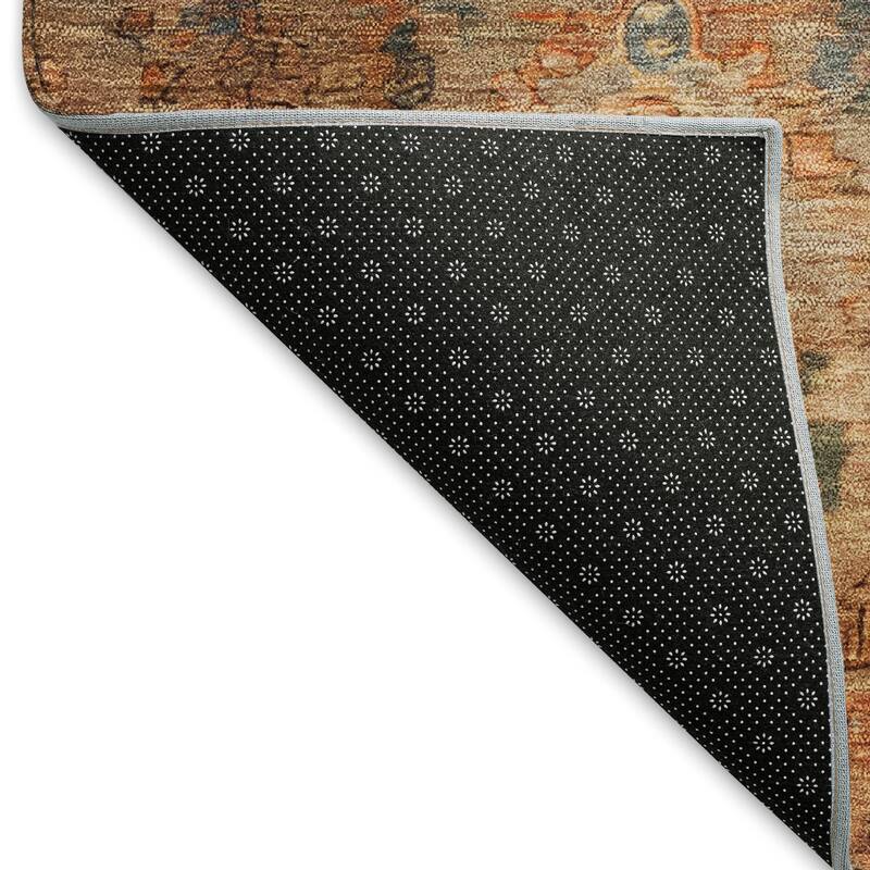 Machine Washable Indoor/ Outdoor Traditional Serenity Chantille Rug