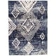 preview thumbnail 22 of 53, ECARPETGALLERY Morocco Mosaique Southwestern Rug 5'3" x 7'3" - Navy Blue