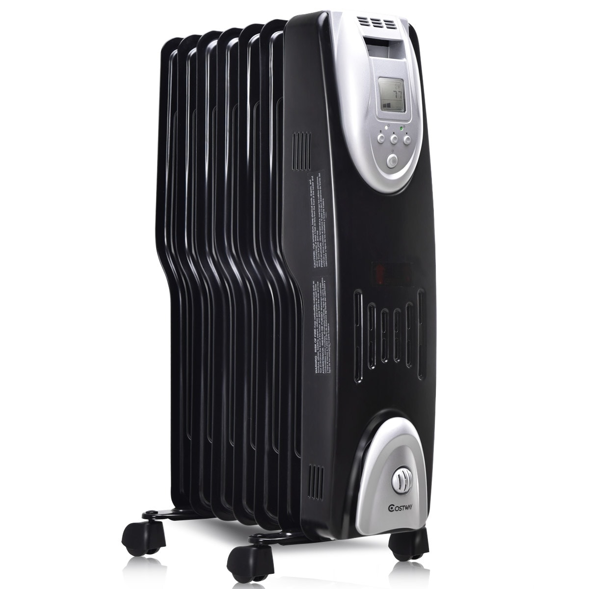 Costway 1500W Electric Oil Filled Radiator Heater Safe Digital - Bed Bath u0026  Beyond - 18797928
