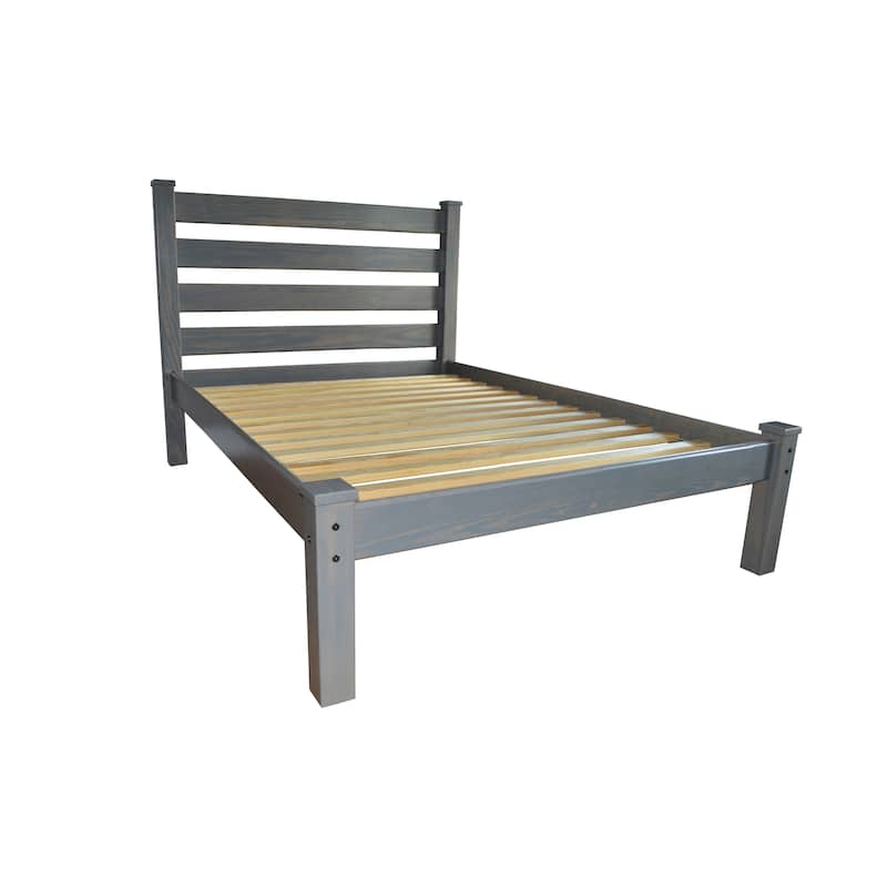 Homestead Unfinished Solid Pine Full Platform Bed
