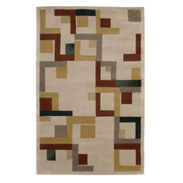 slide 1 of 1, Nourison Dimensions ND17 Hand-tufted Area Rug Beige - 3'6" x 5'6"