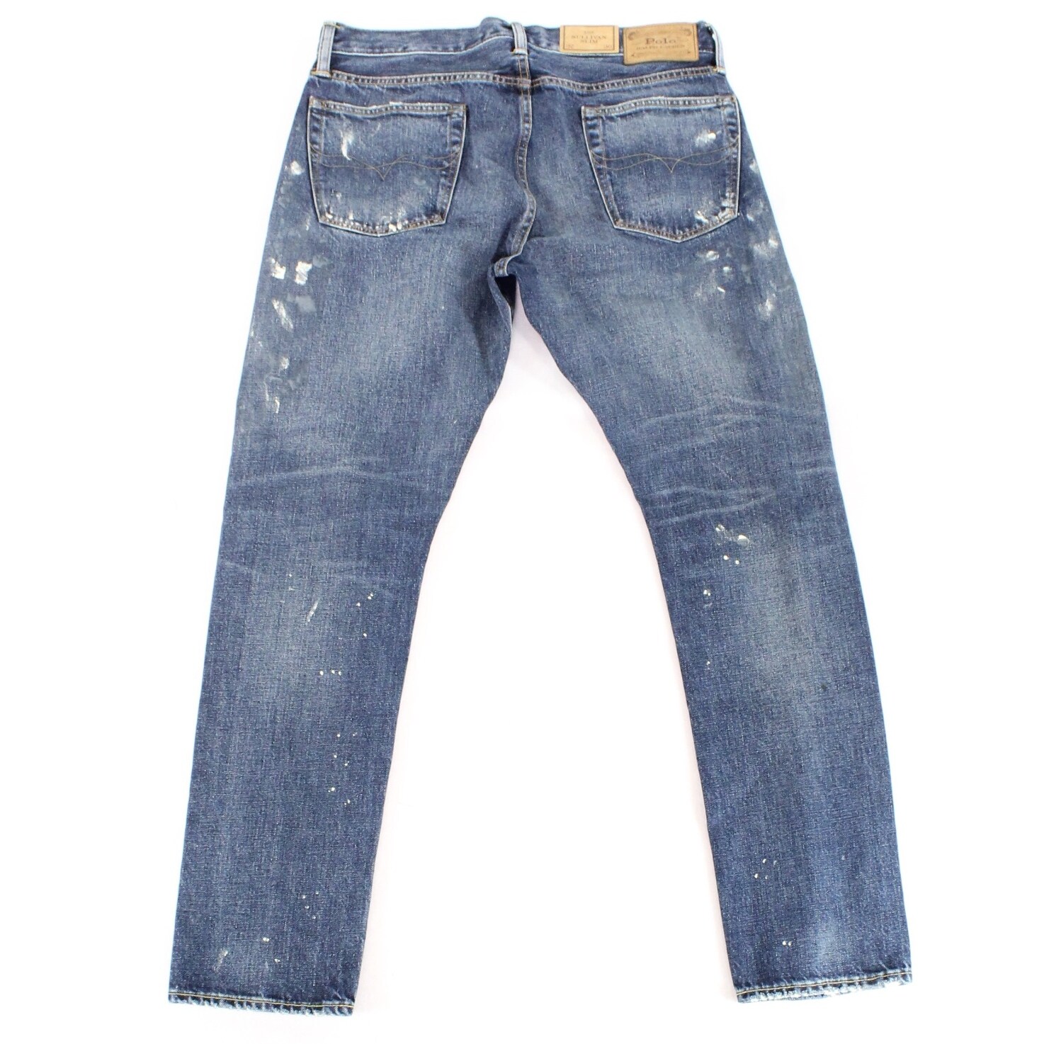 polo paint splatter jeans
