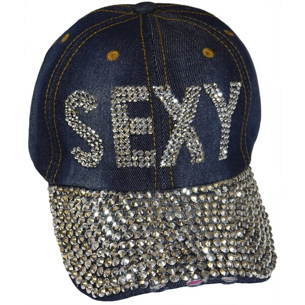 bedazzled baseball hats