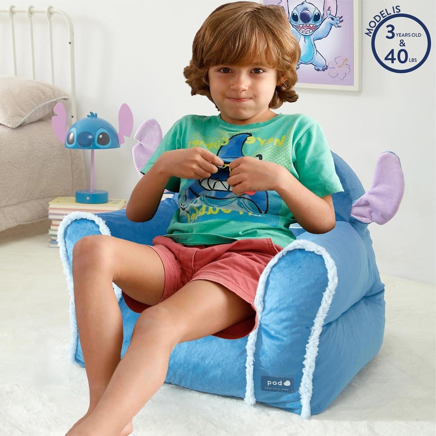 Disney Stitch Figural Bean Bag Chair On Sale Bed Bath Beyond - Main Image