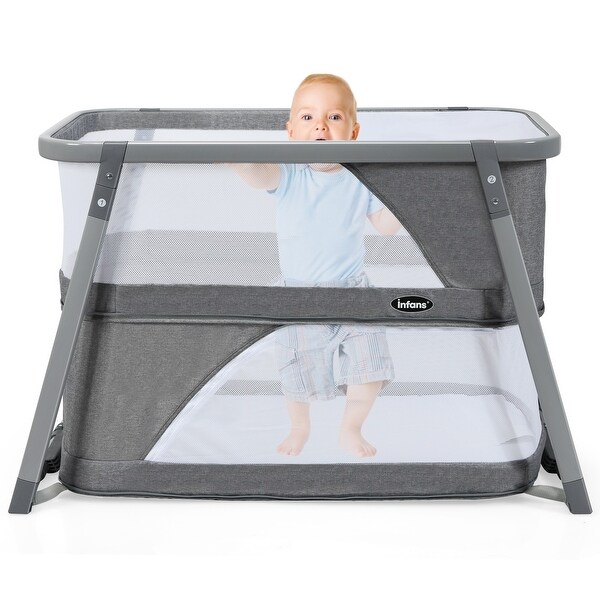 playpen with side zipper
