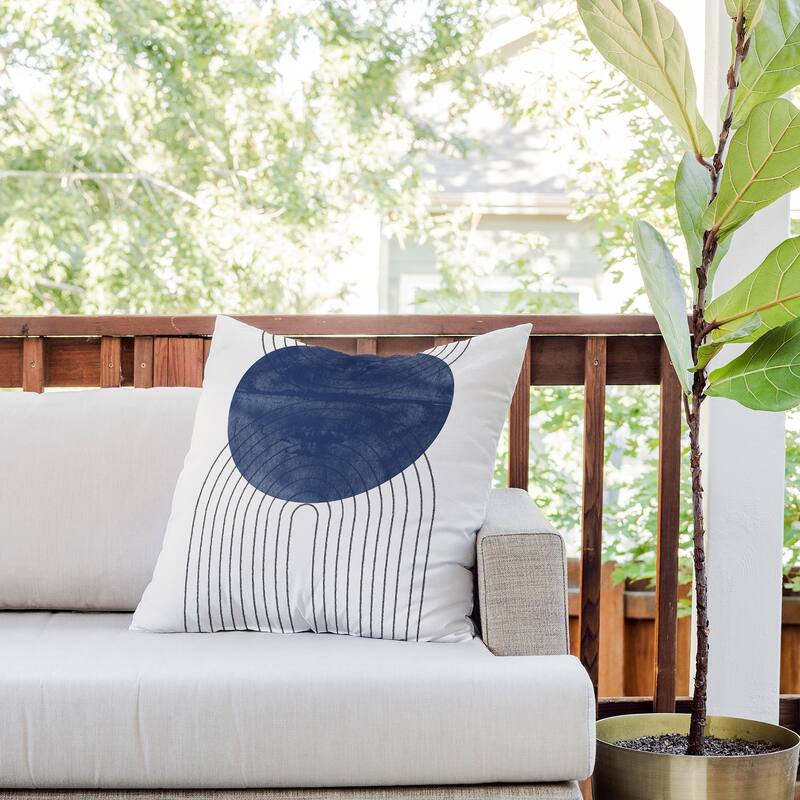 TMSbyNight Blue Perfect Balance Throw Pillow