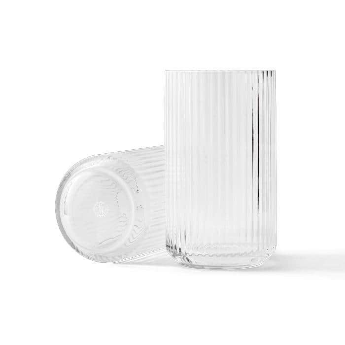 Lyngby Porcelæn Mouth Blown Glass Vase, Clear