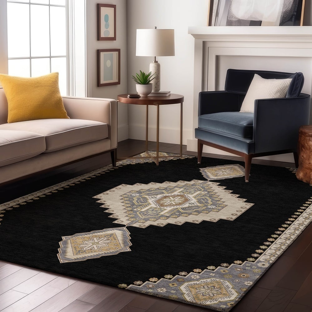 Premium Washable Super Soft Traditional Boho Mayfield Rug