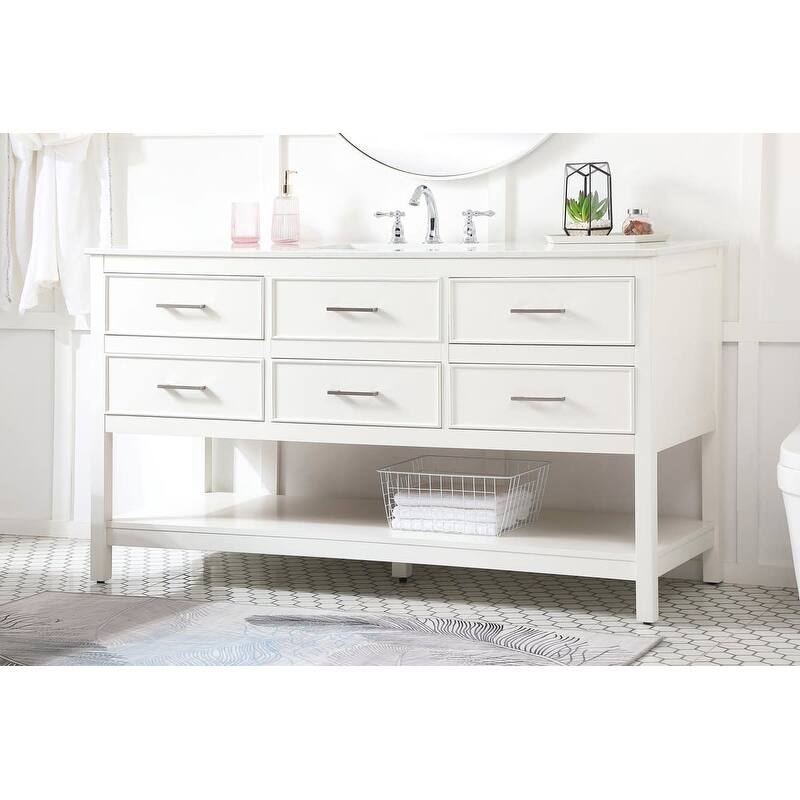 Elegant Lighting VF19060 Sinclaire 60" Free Standing Single Basin