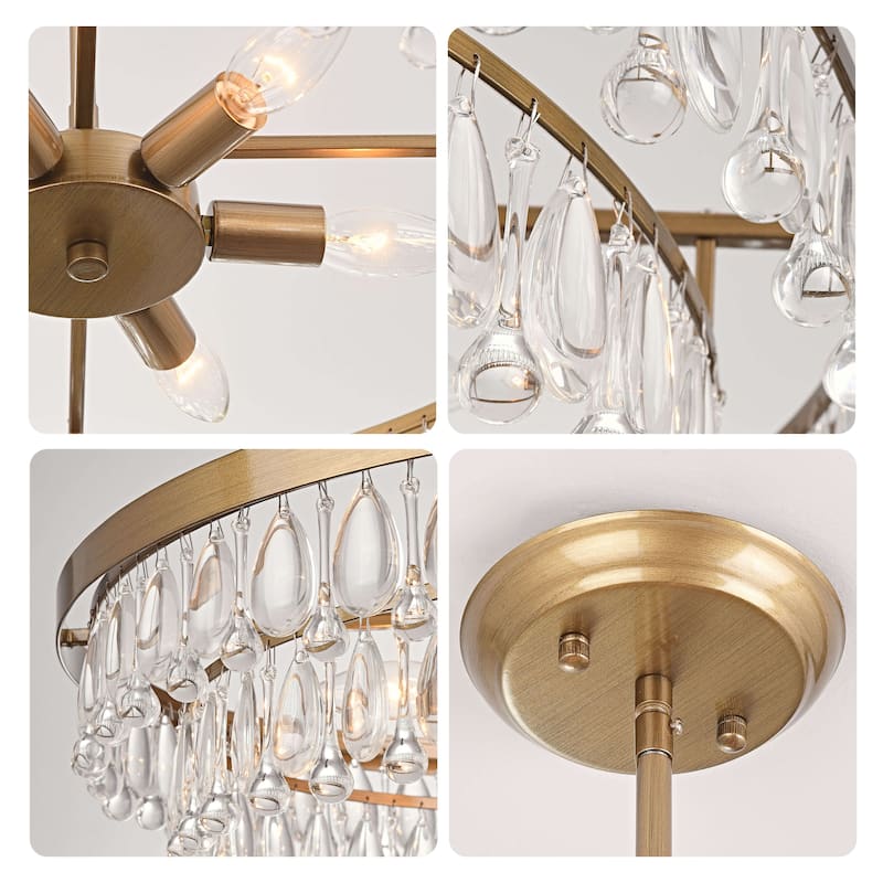 Viviana Crystal 6-light Chandelier