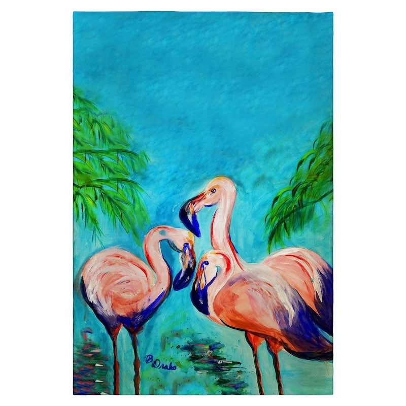 Betsy's Flamingo IV Guest Towel - 20x20