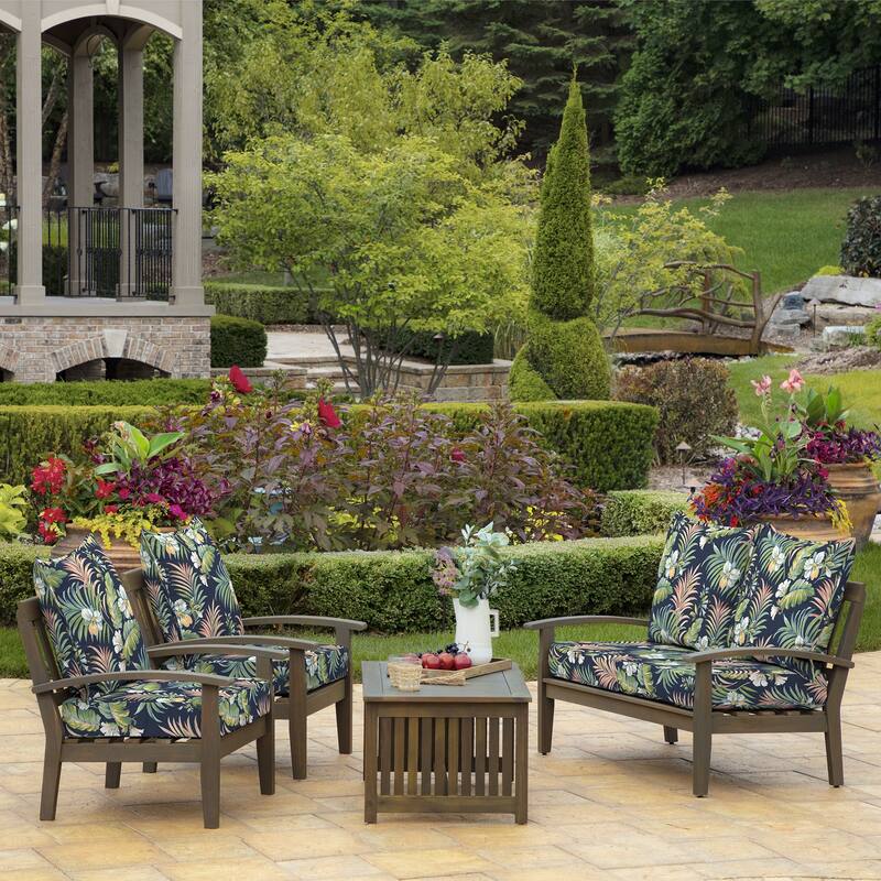ARDEN Outdoor Foam Deep Seat Cushion Set, 22 in x 24 in