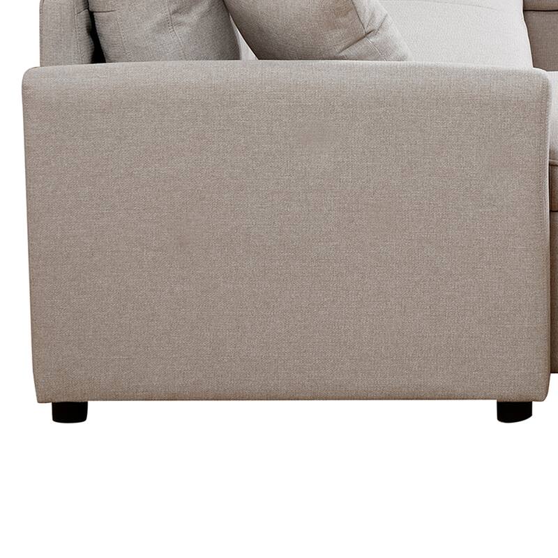 Fashionable U-Shape Pull-out Sleeper Sectional Sofa