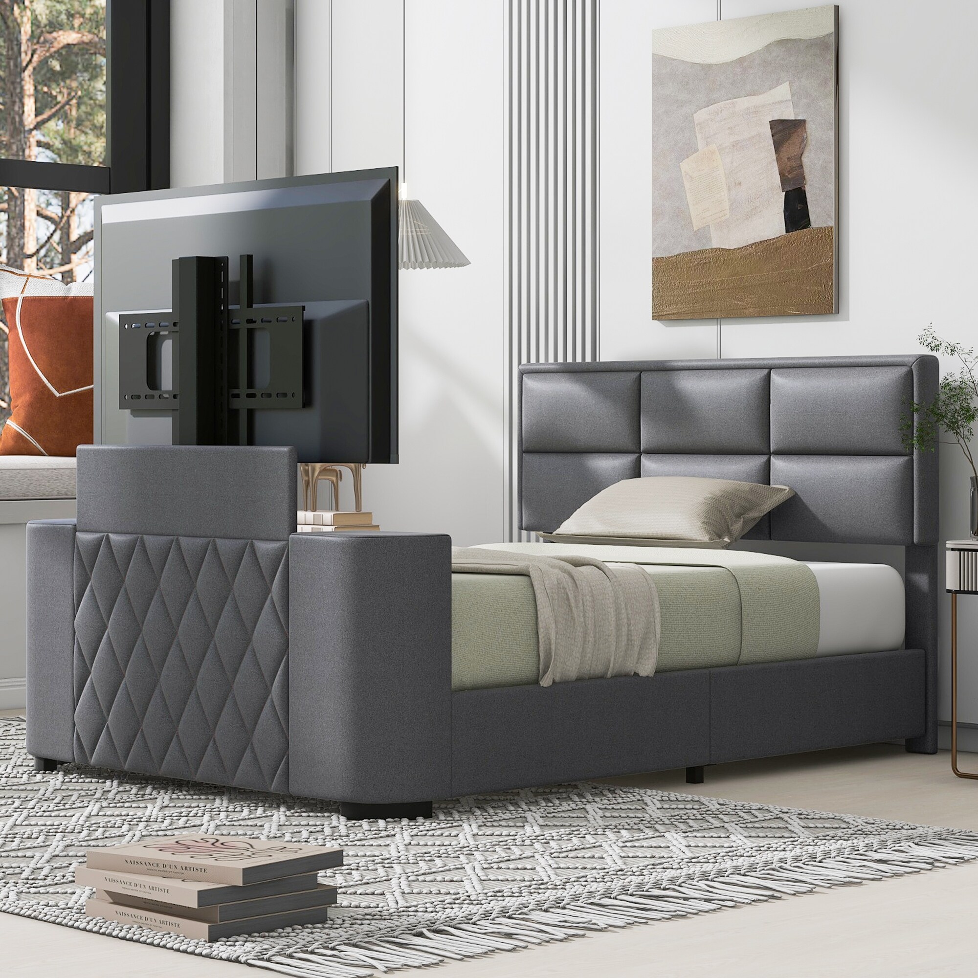 Adjustable tv bed frame discount
