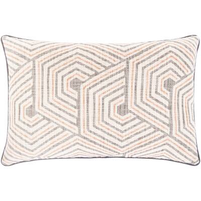 Mabel Handwoven Geometric Cotton Lumbar Throw Pillow
