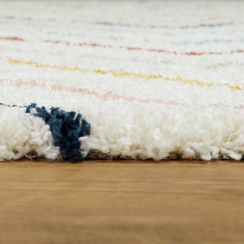 Mod-Tod Kai Chevron Moroccan Shag Kids Area Rug
