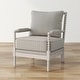 preview thumbnail 8 of 7, Quince Farmhouse Fabric Padded Beaded Armchair by Furniture of America Stripes Pattern