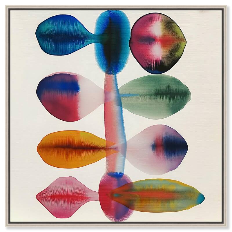 Chromatic Column Canvas by Art Remedy - 20" x 20" - Silver