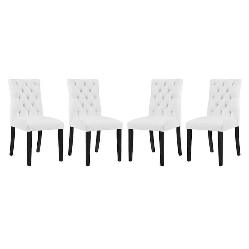 Copper Grove Trilj Vinyl Dining Chair (Set of 4) - White