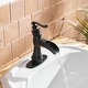 preview thumbnail 11 of 36, Vibrantbath Waterfall Bathroom Sink Faucets Deck Mount Lavatory