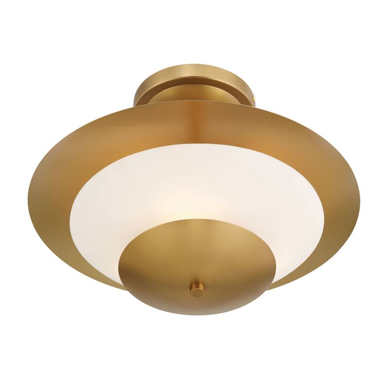 Minka Lavery 3943 Solara 3 Light 19" Wide Semi-Flush Ceiling Fixture