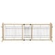 preview thumbnail 5 of 15, 38"-71" Adjustable Freestanding Pet Gate - Natural Wood Design for Doorways and Stairs