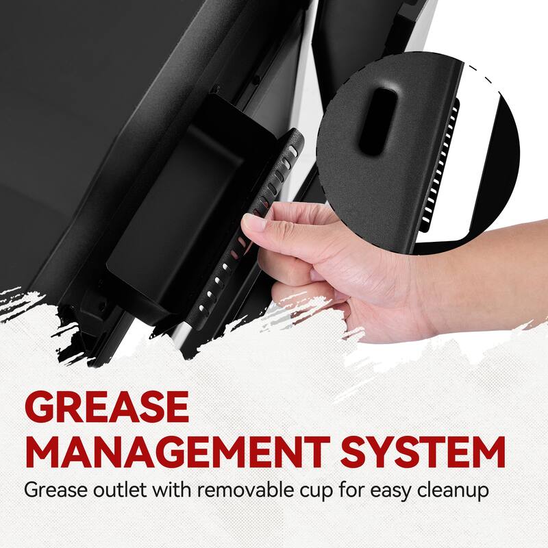 Royal Gourmet 3-Burner Gas Griddle with Hood and Side Shelves