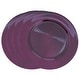 preview thumbnail 30 of 37, Charger Plates With Classic Design (Set of 4) eggplant - 4 Piece